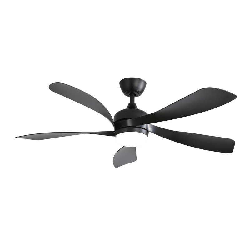 Ventilateur de plafond moderne de 52 pouces avec 3 moteurs à courant continu réversible à télécommande et 5 pales en ABS à intensité variable