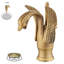 Single-Hole Single-handle Bathroom Faucet with Drain Assembly-95166359