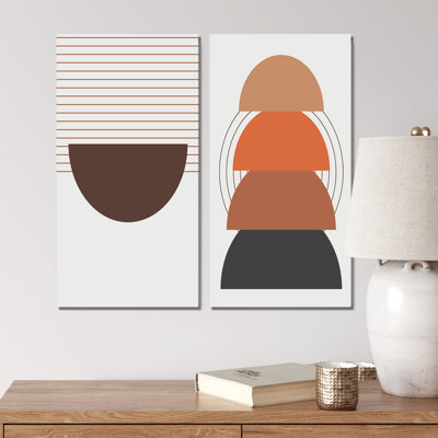 " Creative Vintage Designs In Retro Colours III " 2 - Pieces