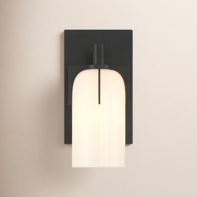 Navana Single Frosted Dimmable Bath Sconce