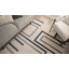 Tapis géométrique bleu / ivoire / gris Clarys-109613285