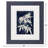 Indigo Blooms Framed Art