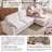 4 - Piece Teddy Modular Sectional Sofa Cloud Couch with Ottoman and 2 Storage Side Table-798281544-793588775
