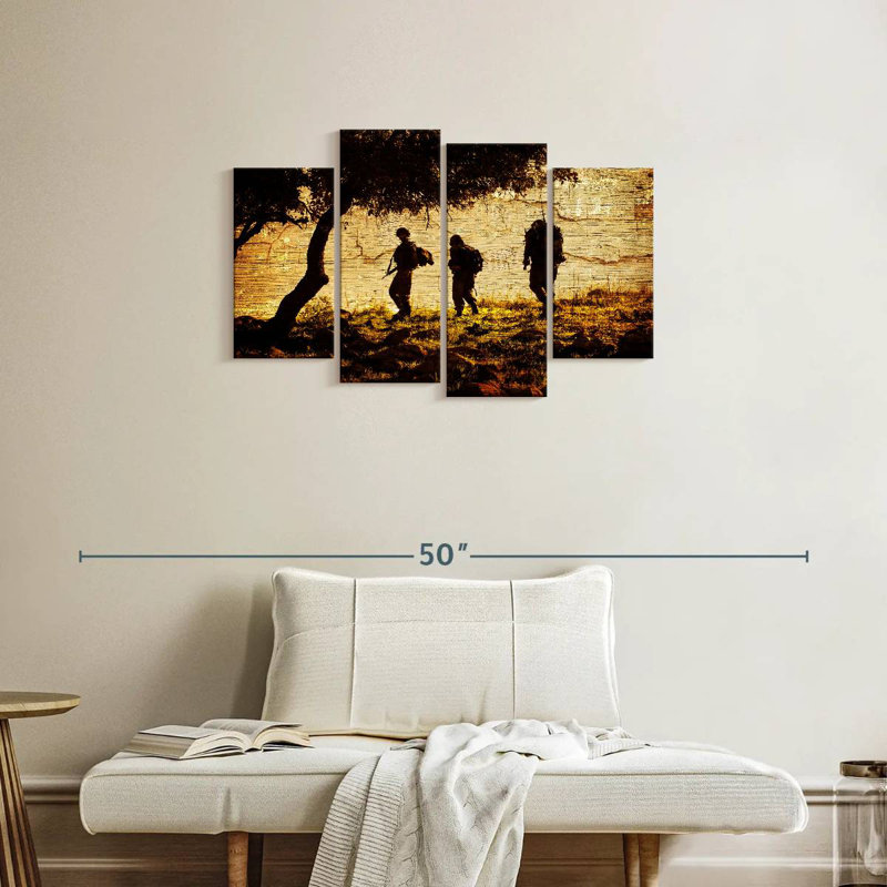 Military Troop, 22'' H x 36'' W