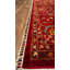 Tapis en laine et coton rouge noué à la main Original