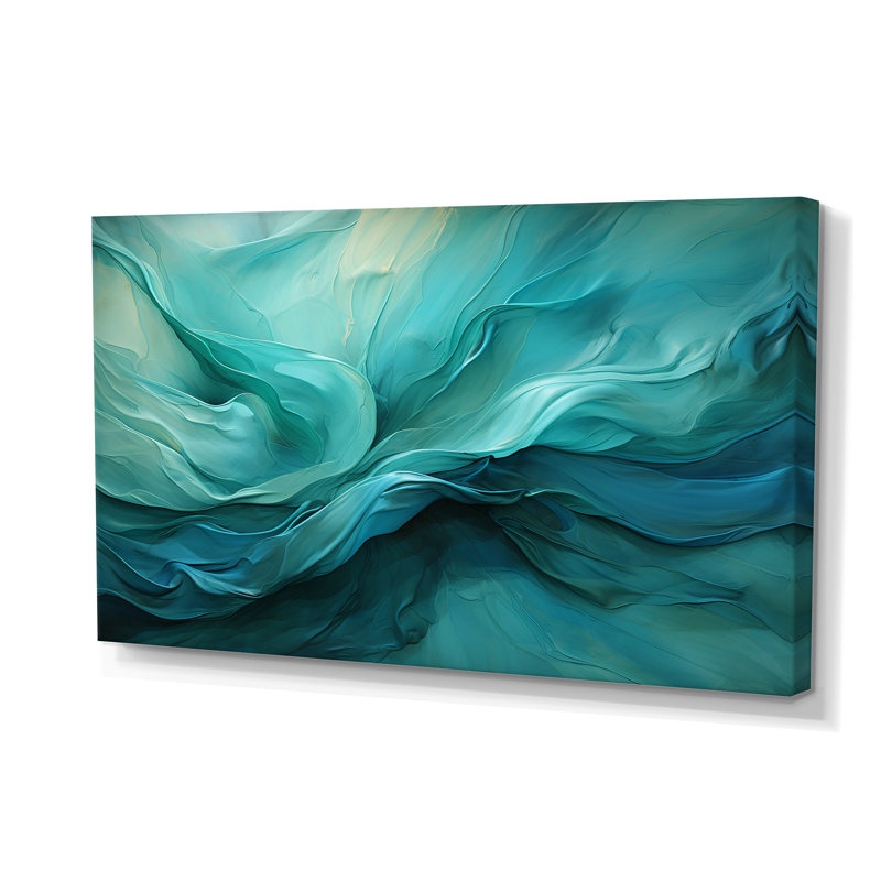 Turquoise Tranquility V - Abstract Landscape, reproduction d'art sur toile