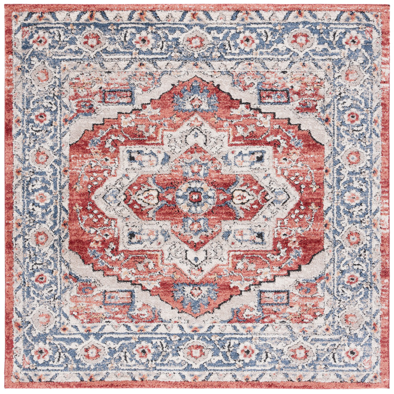 Luna Performance Oriental Rug, Square 6'7"
