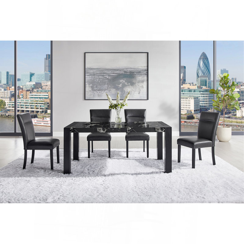 Dining Table And (5) Dining Chairs