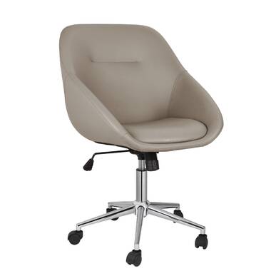 Kaycee Mid Back Task Chair Orren Ellis Upholstery Color: White