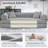 89" Boneless Corduroy Sleeper Sofa Bed, Modular Futon Couch, Compression Foam Sofa with 2 Pillows, No Assembly Required-76797010-79693599