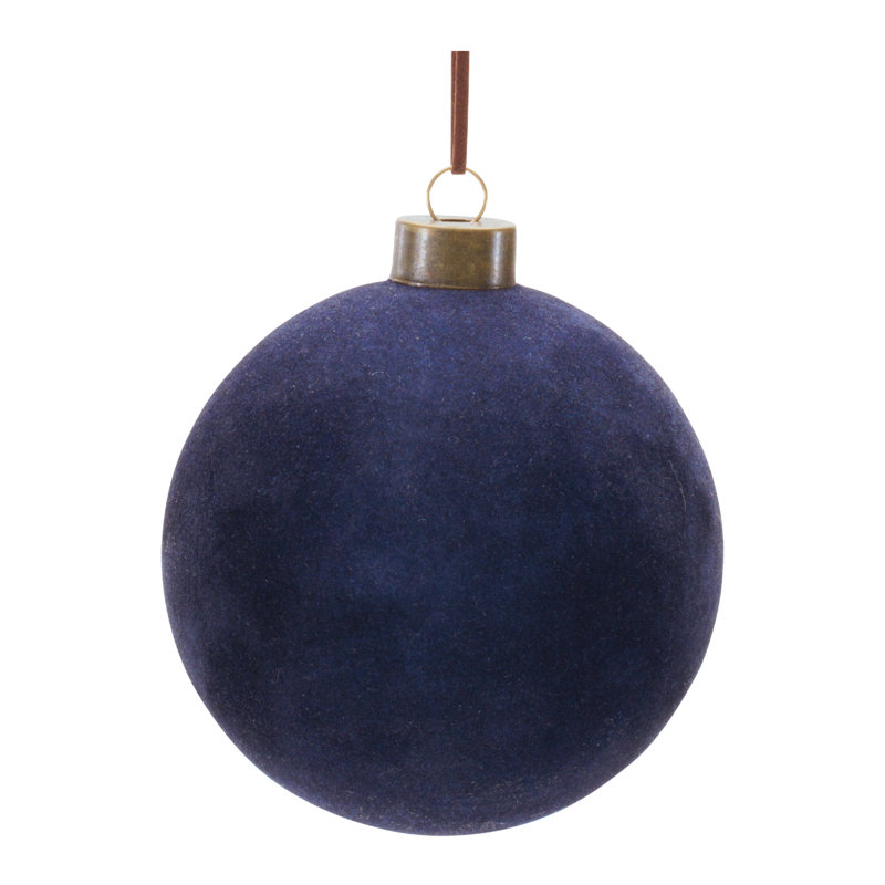 Velvet Glass Ball Ornament (Set of 12)