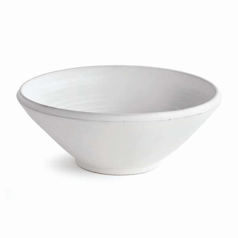 Mirela Grande Decorative Bowl, White
