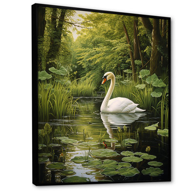 " Swans Refuge By The Lake "