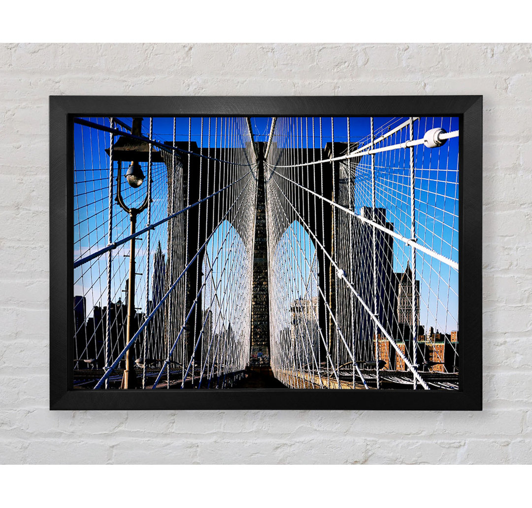 Struktur der Brooklyn Bridge - Einzelne Bilderrahmen Kunstdrucke