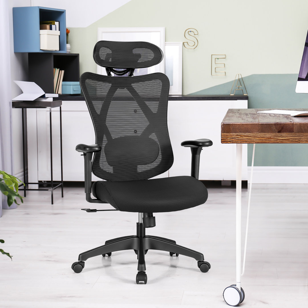Grath Mesh Task Chair with Headrest Inbox Zero