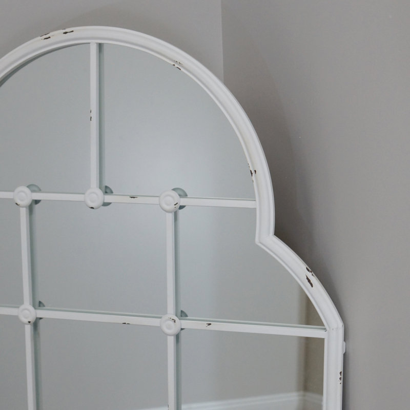 Miroir à cadre blanc 60 po