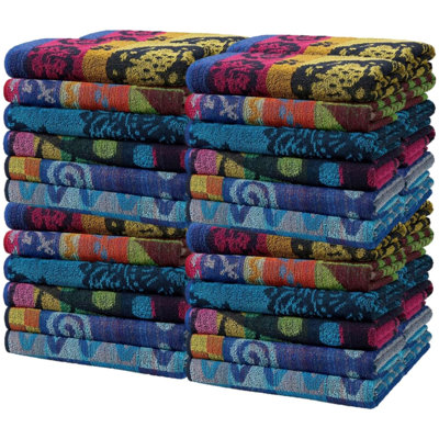 Ensemble de draps de bain 100% coton 48 pièces Comrad