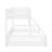 Twin XL Over Queen Floor Bunk Bed With Ladder & Guardrails-90619153