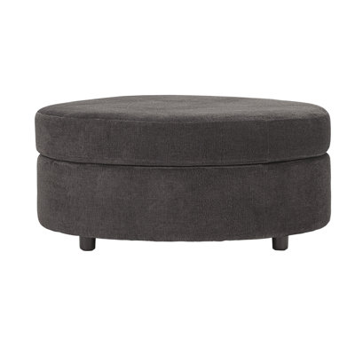 Hughes Furniture 23600 Round Ottoman, Cruiser Earth