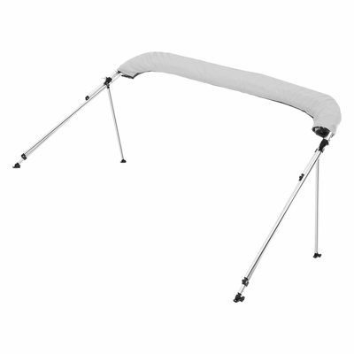 3 Bow Boat Bimini Tops 6'Lx(61"-66")W x 46"H Awning Canopy Light Grey