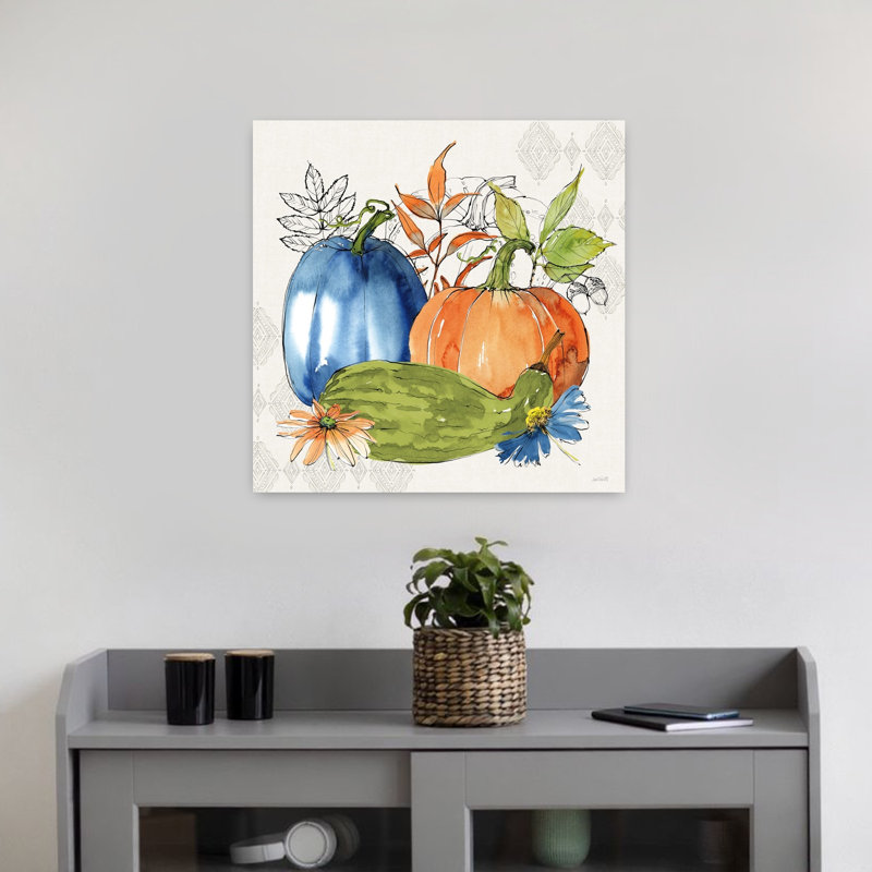 Fall Sweet Fall II Contemporary Autumn Art, 18" H x 18" W