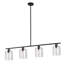 Luminaire suspendu linéaire en verre à intensité variable pour îlot de cuisine à 5 lumières de 5,9 po (l) à hauteur réglable-112136983-112011163-112011162
