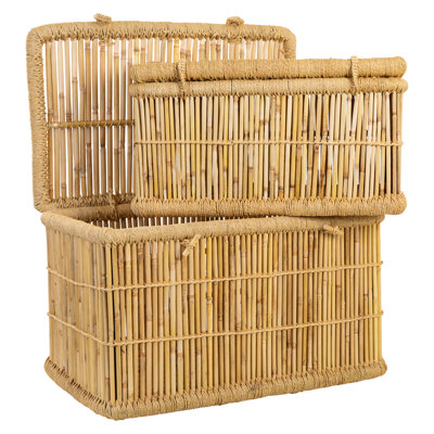 Bay Isle Home Achillefs Bamboo Decorative Basket