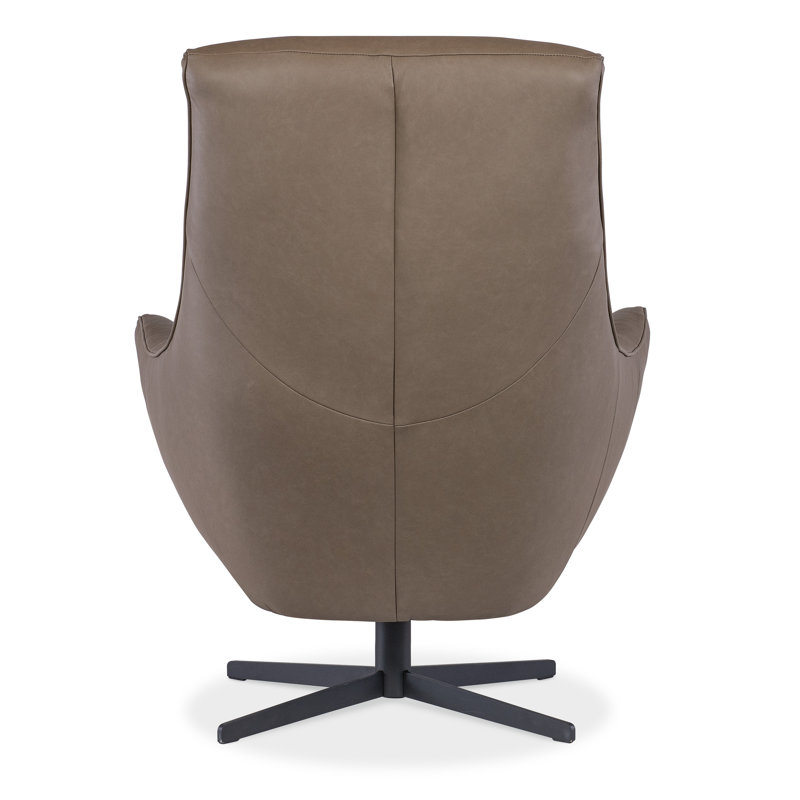 Hughes Swivel Chair, Sonnet Dust Top Grain Semi-Aniline