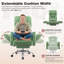 Chaise de bureau de direction ergonomique en velours avec accoudoirs rabattables-1897712936
