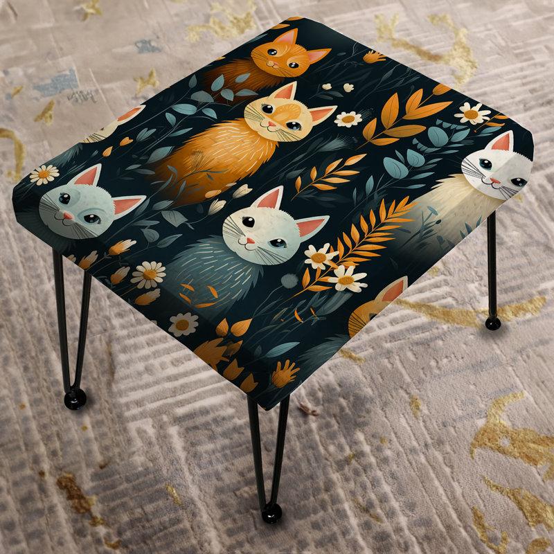 Xidias - Animal Print Rectangle Ottoman