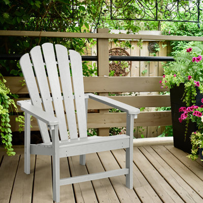 Aneil HDPE Stacking Adirondack Chair by Highland Dunes