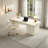 Modern Minimalist Cream Style Rectangular Sintered Stone Office Desk-109116128