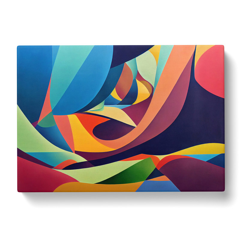 Blooming Modern Abstract Art - Wrapped Canvas, 40cm H x 60cm W x 3cm D