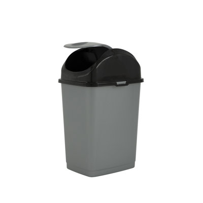 Spina Plastic Swing Top Waste Basket