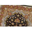 Tapis Tabriz de qualité supérieure 102 x 147 cm (3’4” x 4’10”) en laine et soie noires, noué à la main.