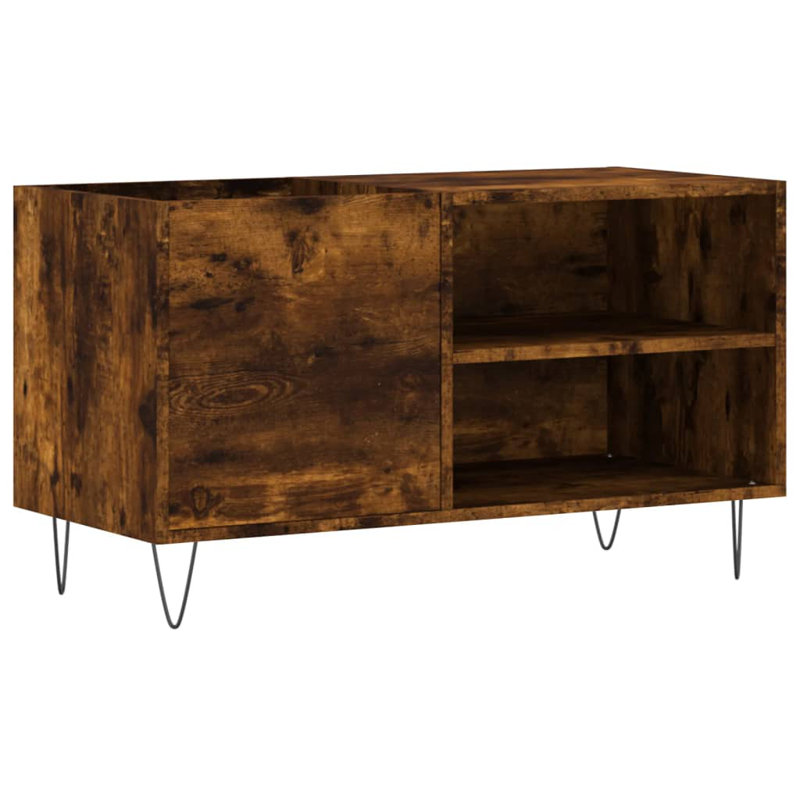 48cm H Media Cabinet, Smoked Oak
