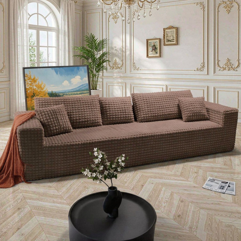 3 Seater Corduroy Sofa, Brown