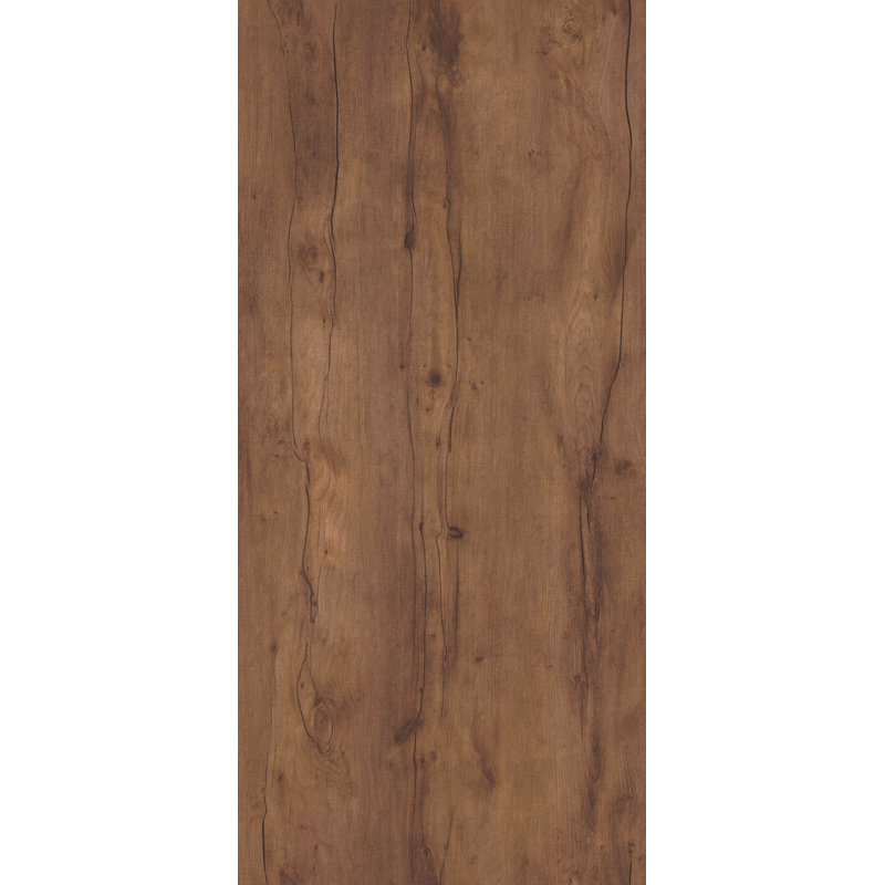 Lindo 2 Piece Floating Shelf, Rustic Walnut/Light Oak