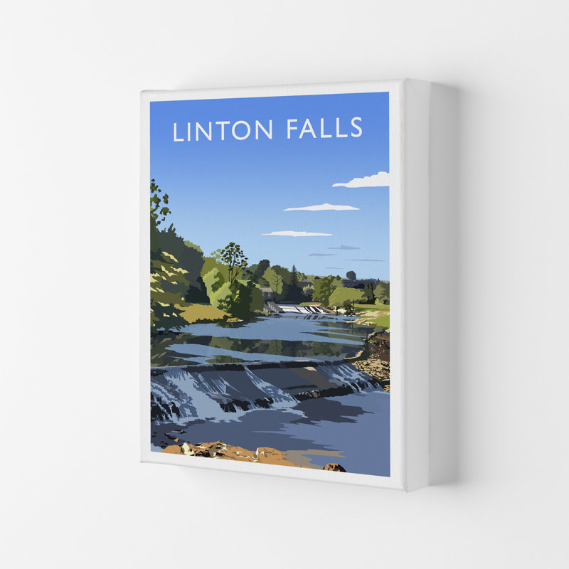 Linton Falls Portrait 1 Piece Wall Art, 59.4cm H x 42cm W x 4cm D, Wrapped Canvas