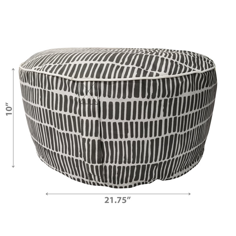 Repose-pieds d'extérieur avec coussin, Gris anthracite