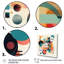 Orange et bleu, espace contemplatif VI - art mural minimaliste, salon-1079348557-1079348552