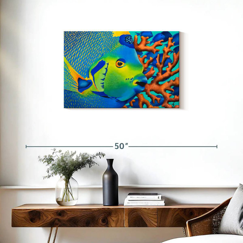 Poisson-ange Brampt, H 20 po x l 30 po