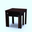 Ensemble de 2 tables gigognes en eucalyptus