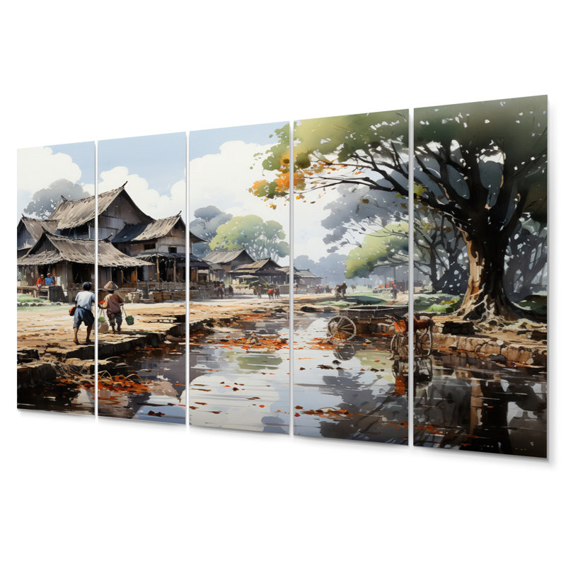Ensemble de salon vietnamien campagne I - Vietnam Wall Wall Art