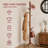 Adosinda Freestanding Coat Rack,Sturdy Wooden Coat Stand, 8- Hook Coat Rack,3 Height Options,Used in Bedroom,Hallway and Entryway,for Storing Coats, Hats,Bags,Umbrella Stand and Coat Hooks-450786870