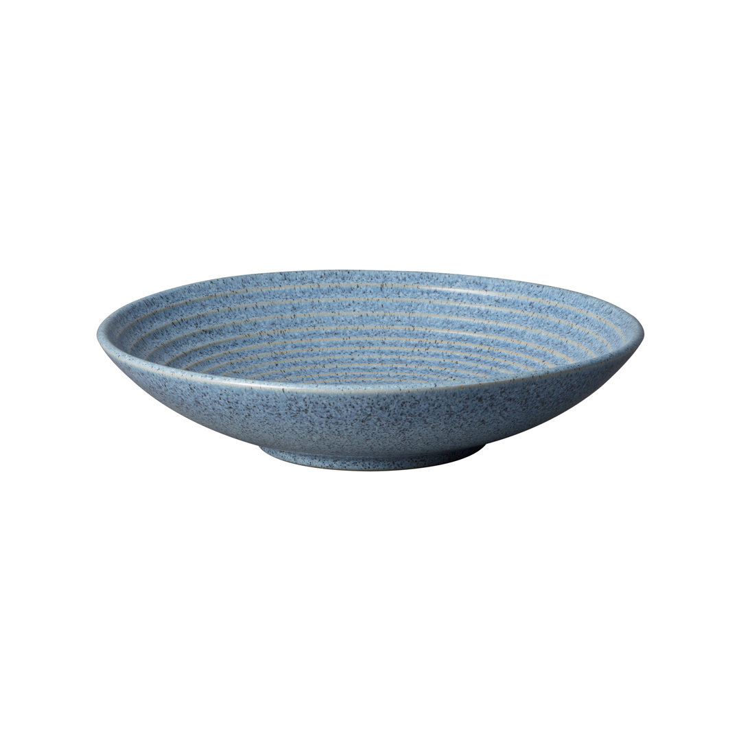 Denby Studio Blue Flint Medium Ridged Bowl Denby