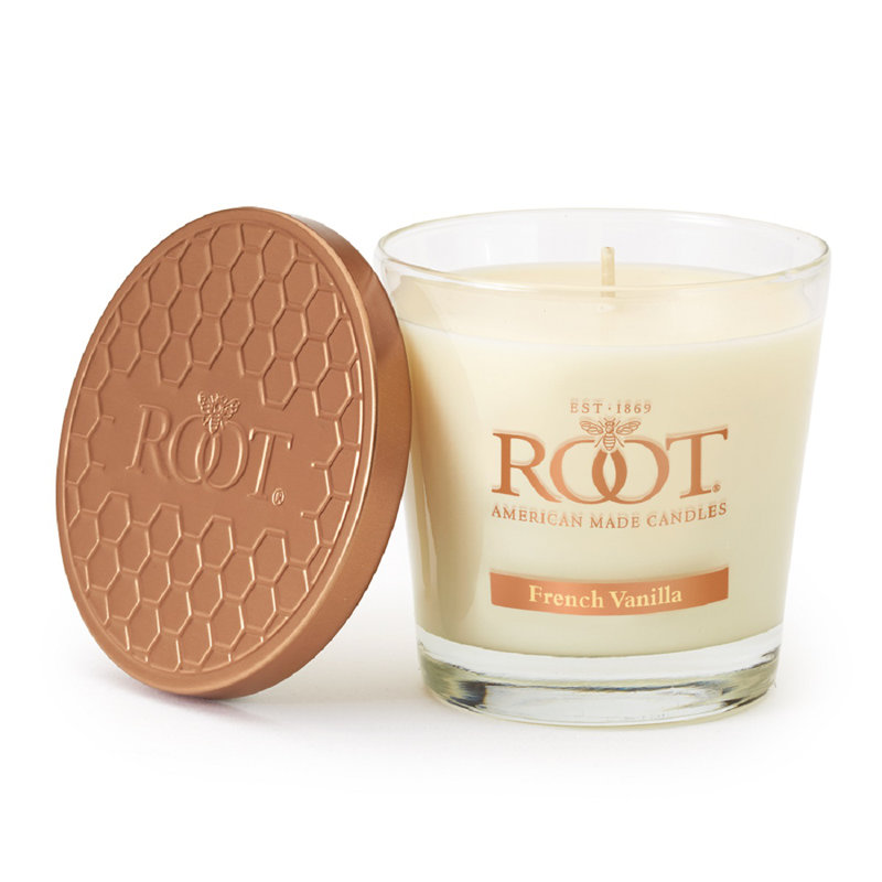 French Vanilla Scented Beeswax Jar Candle, 6.3 oz
