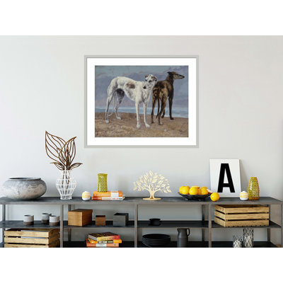 «The Greyhound of the Comte de choiseul» par impression giclée encadrée