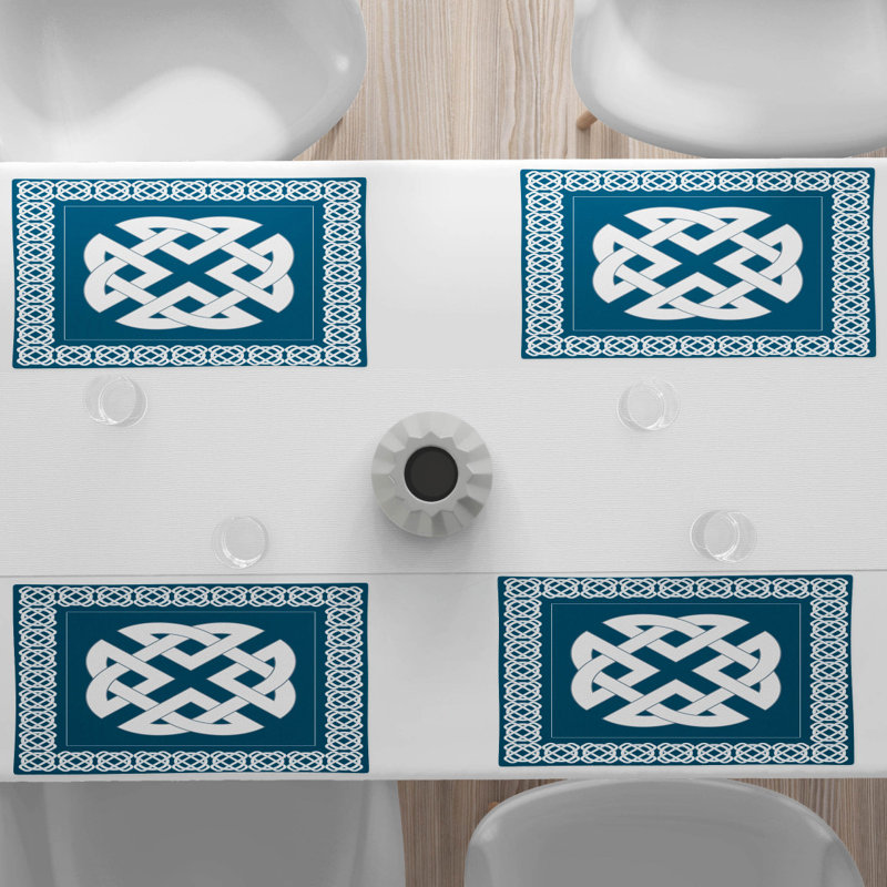 Polyester Geometric Rectangle Placemat