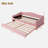 Keevin Teddy Fleece Daybed with Trundle and Smarter LED lights-753752001